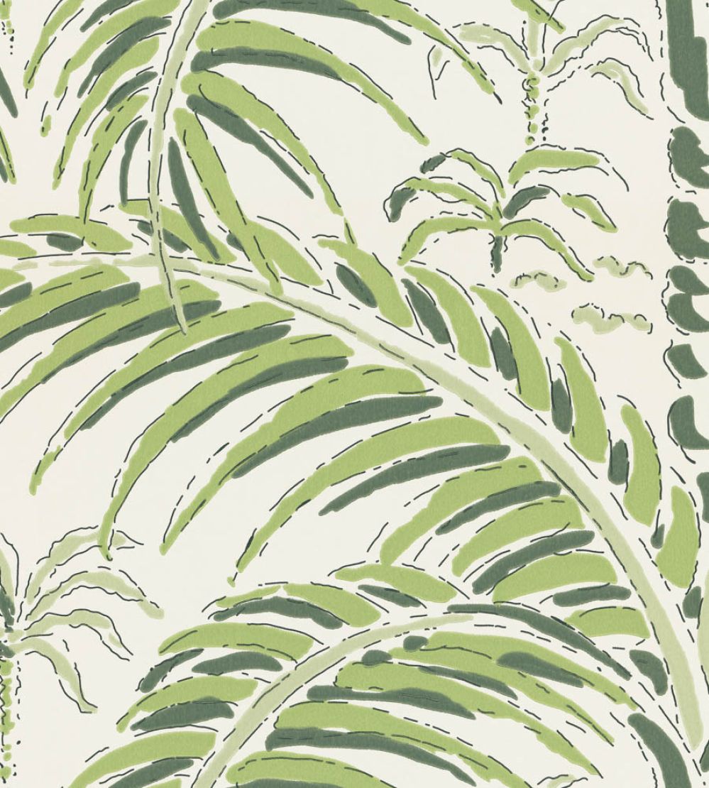 Palm House Wallpaper by Langelid Von Bromssen Morning Green