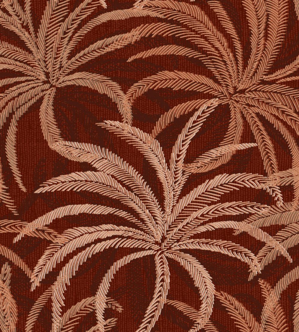 Palmetto Fabric by Arley House Carmine