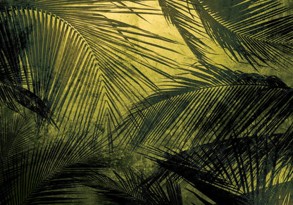 Palms mural by Coordonné in Campo, flat pattern view