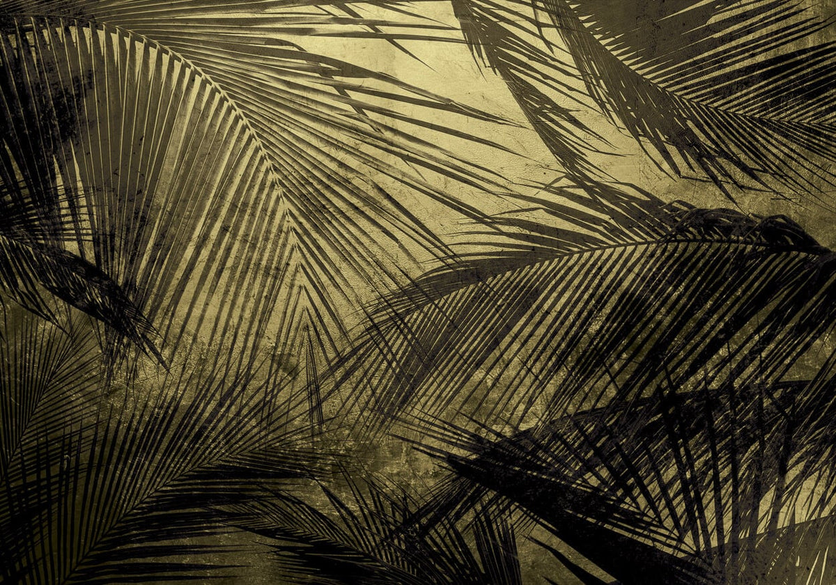 Palms mural by Coordonné in Fresh, flat pattern view