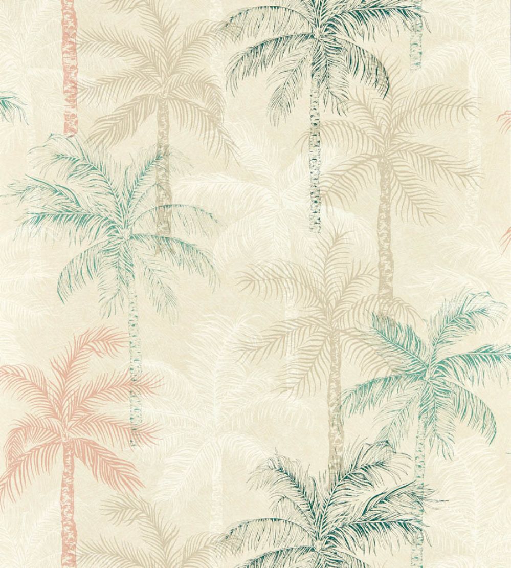 Palmyra Wallpaper by Clarke & Clarke Mineral/Blush
