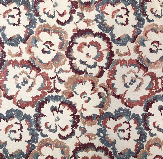 Pansy Fabric by Marvic Textiles in Terracotta