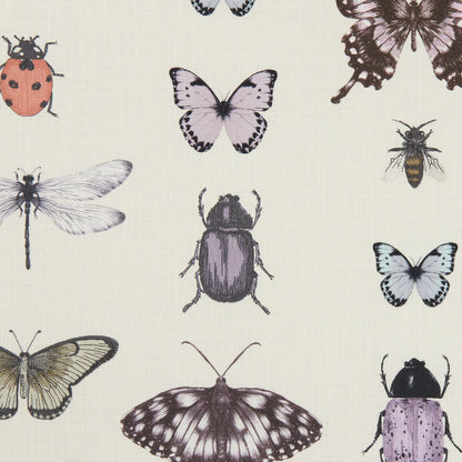 Papilio Heather/Ivory fabric by Clarke & Clarke