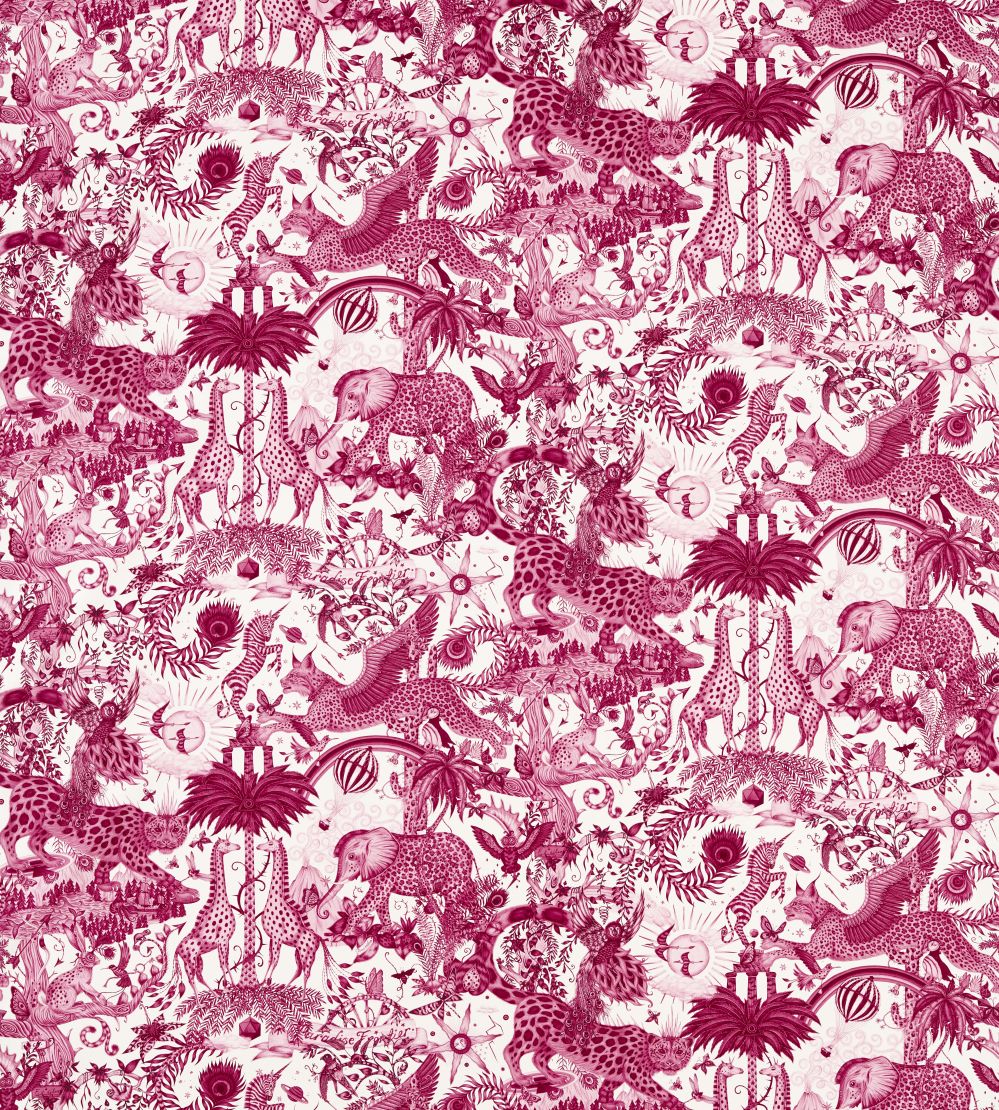 Paradise Lost Fabric by Clarke & Clarke Berry