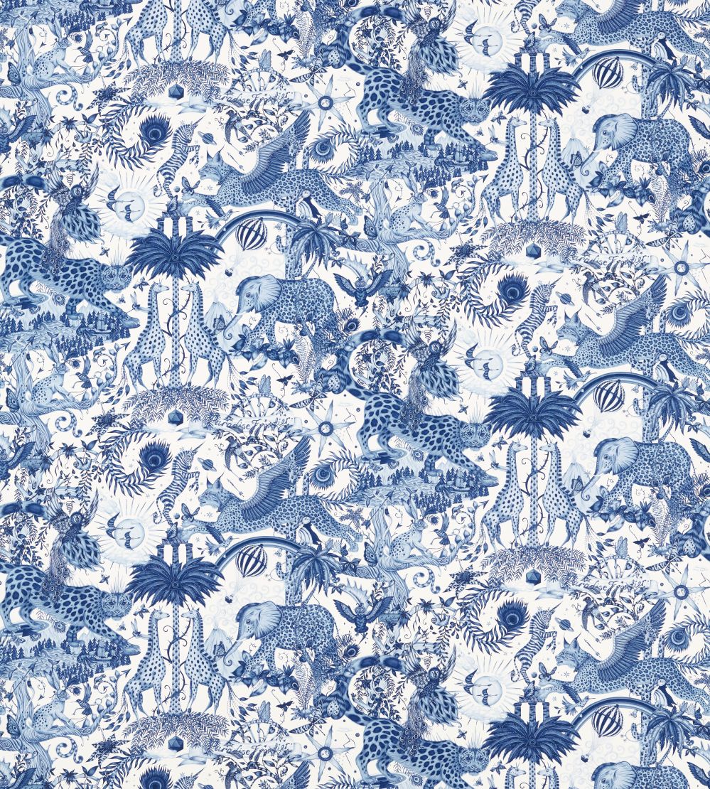 Paradise Lost Fabric by Clarke & Clarke Ink