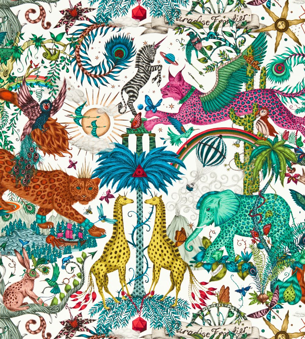 Paradise Lost Wallpaper by Clarke & Clarke Ivory