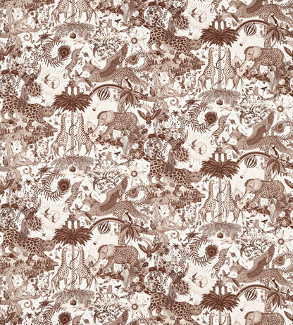 Paradise Lost Fabric by Clarke & Clarke Sepia