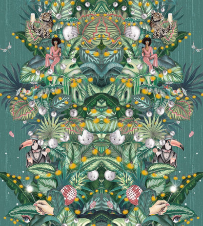 Paradise Party Wallpaper by Brand McKenzie Eucalyptus
