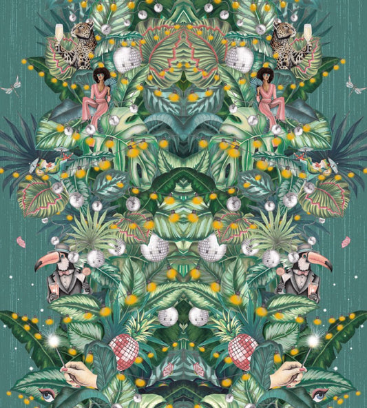 Paradise Party Wallpaper by Brand McKenzie Eucalyptus
