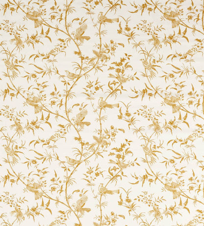 Paradise Woods Toile Fabric by Sanderson Mustard