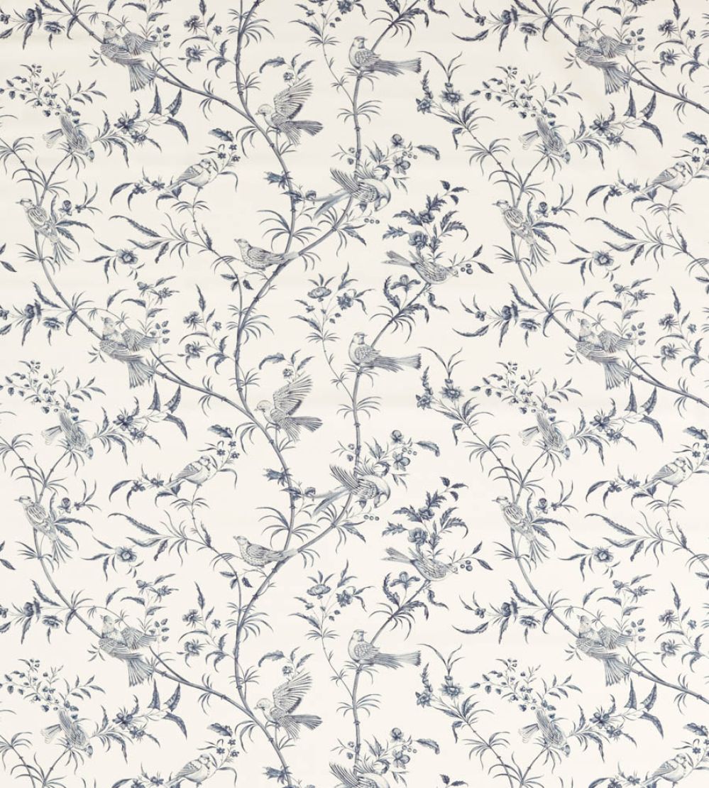 Paradise Woods Toile Fabric by Sanderson Woad