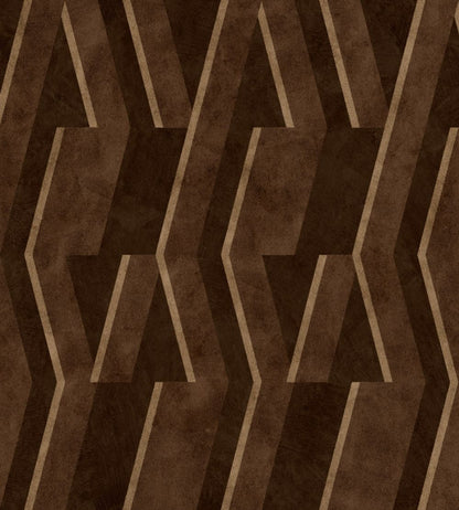 Parallels Wallpaper by Coordonne Chocolate
