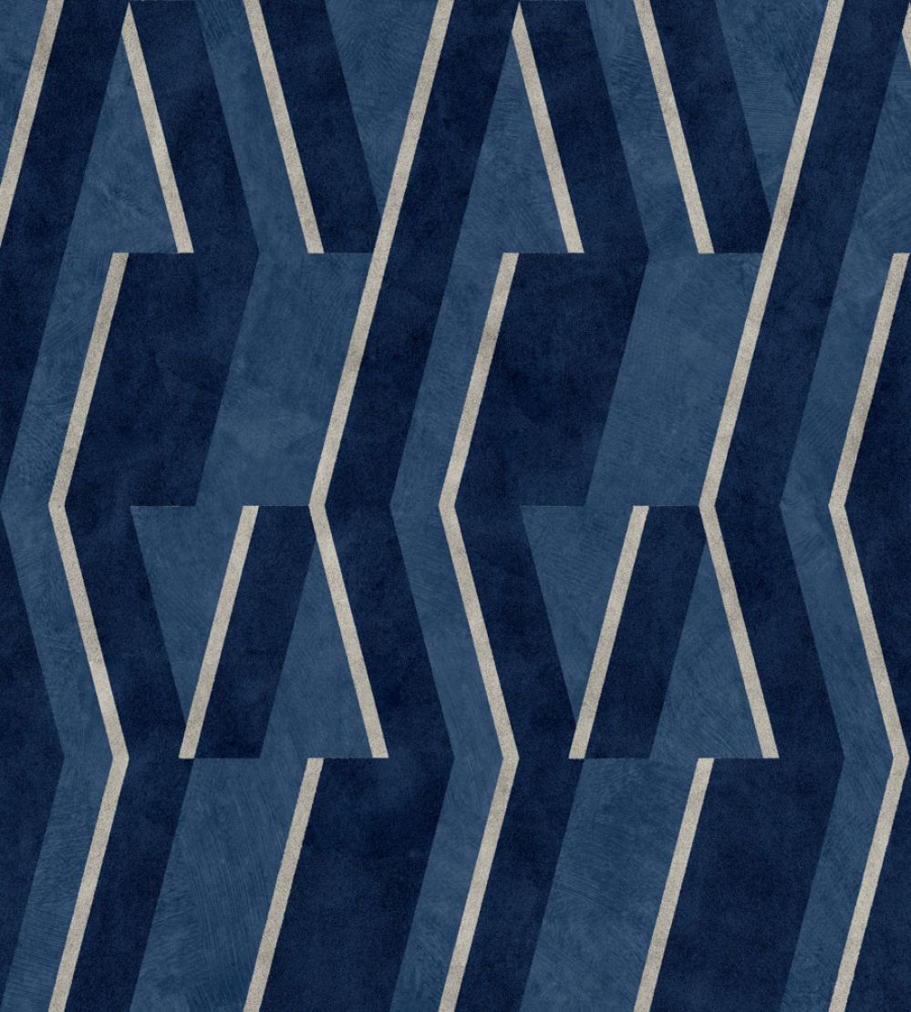 Parallels Wallpaper by Coordonne Ultramarine