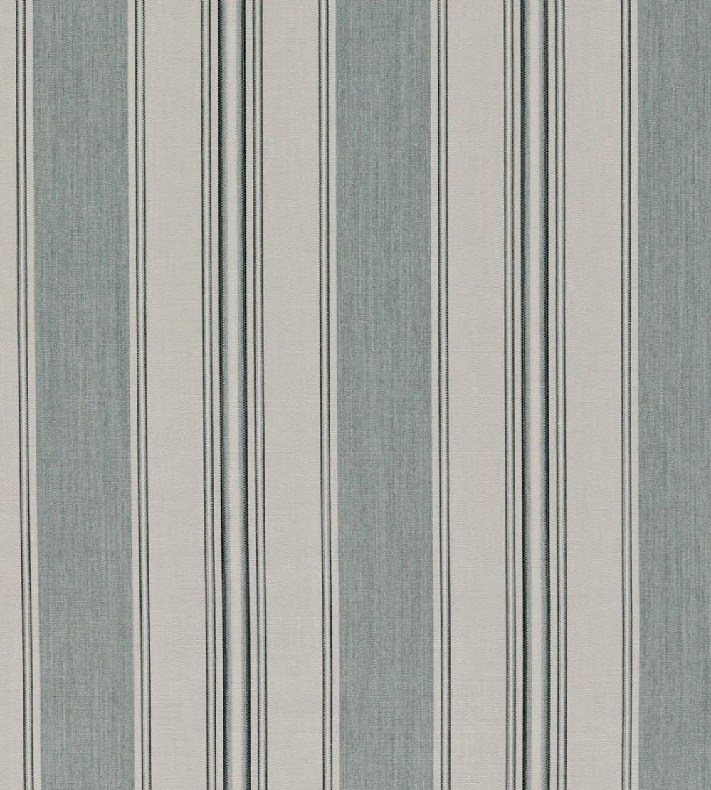 Parasol Stripe Fabric by Zoffany Dufour/Chalk