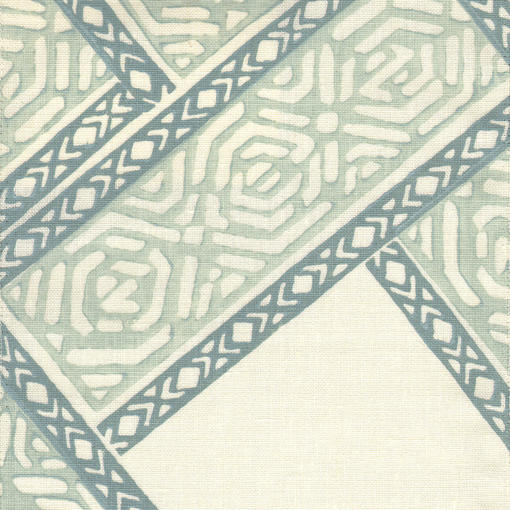 Parquet Handblock Fabric by Galbraith & Paul in Light Mineral