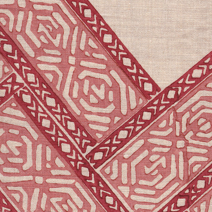 Parquet Handblock Fabric by Galbraith & Paul in Sangria