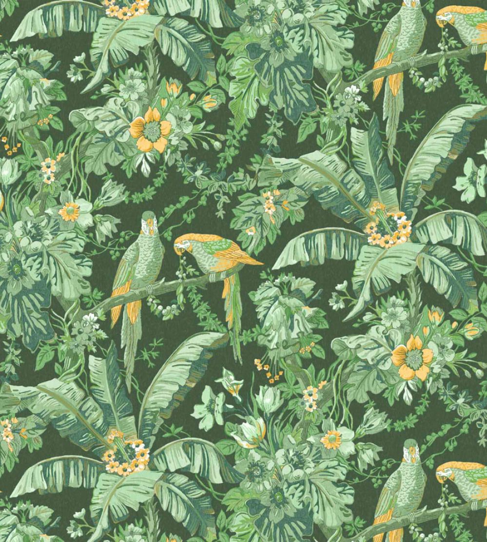 Parrot Talk Wallpaper by Woodchip & Magnolia Lush Green