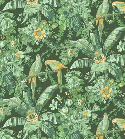 Parrot Talk Wallpaper by Woodchip & Magnolia Lush Green