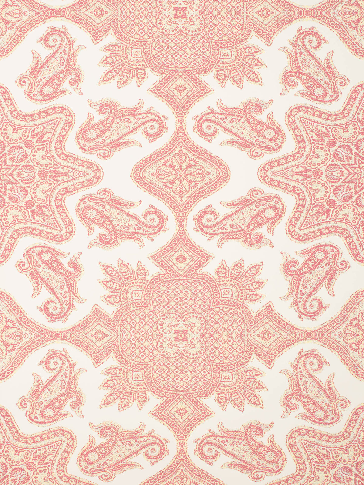 Parsa Pink Rose on Off White Paper wallpaper by Home Couture
