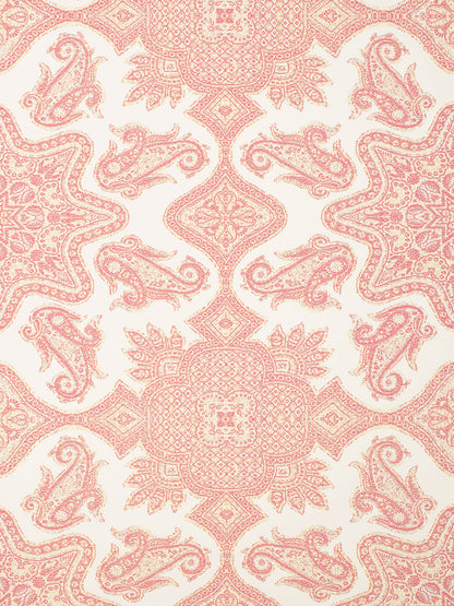 Parsa Pink Rose on Off White Paper wallpaper by Home Couture