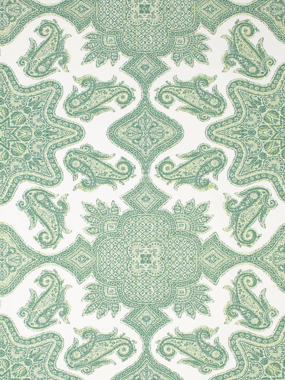 Parsa Sage Green on Almost White wallpaper by Home Couture