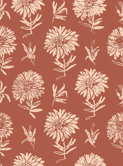 Parterre wallpaper by Coordonné in Azafrán, flat pattern view