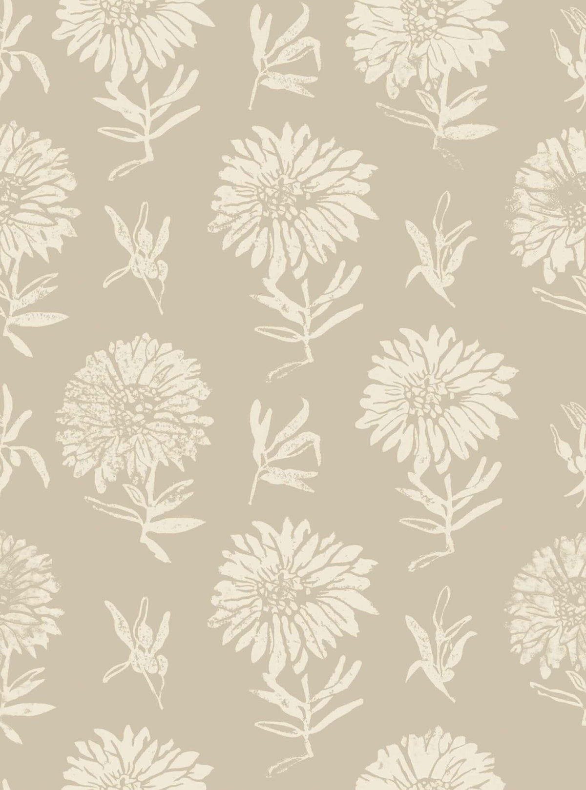 Parterre wallpaper by Coordonné in Cisne, flat pattern view