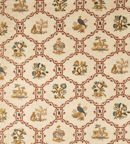 Partridge & Pear Fabric by Sanderson Fig/Wheat