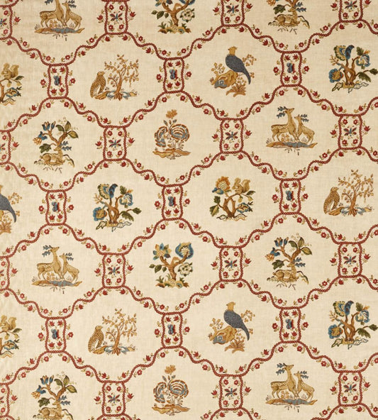 Partridge & Pear Fabric by Sanderson Fig/Wheat