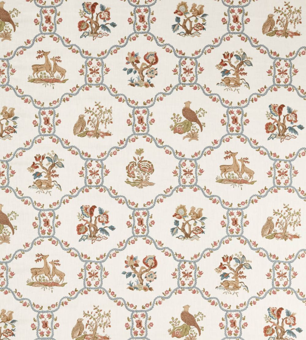 Partridge & Pear Fabric by Sanderson Porcelain/Blossom