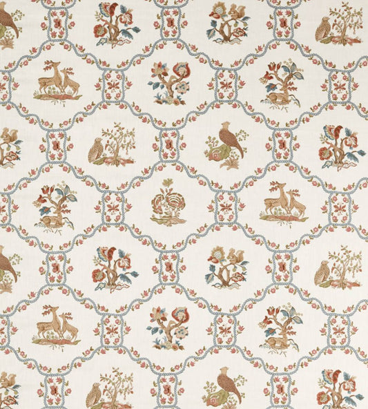 Partridge & Pear Fabric by Sanderson Porcelain/Blossom