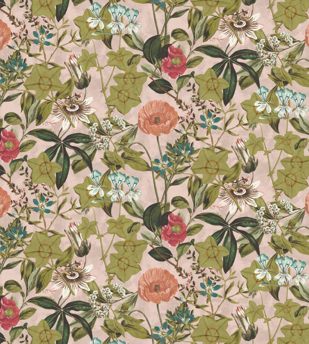 Passiflora Fabric by Clarke & Clarke Blush
