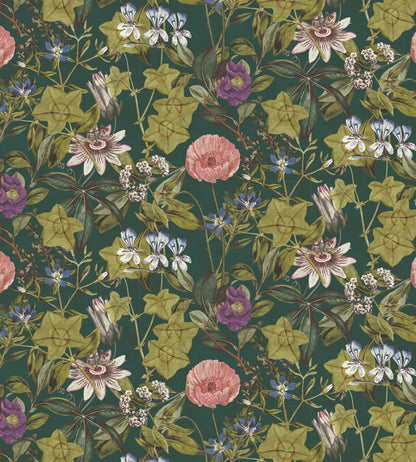 Passiflora Fabric by Clarke & Clarke Emerald