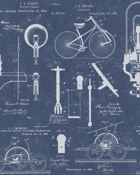 Patents Blue wallpaper by MINDTHEGAP