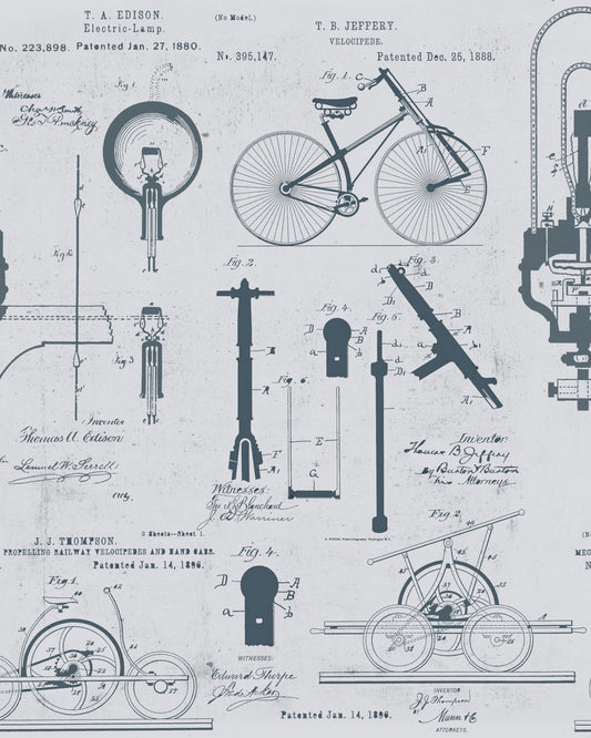 Patents Grey wallpaper by MINDTHEGAP