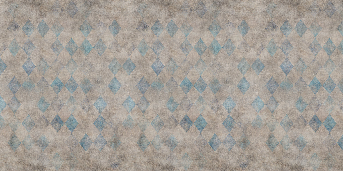 Patinated Diamonds Original mural by Rebel Walls