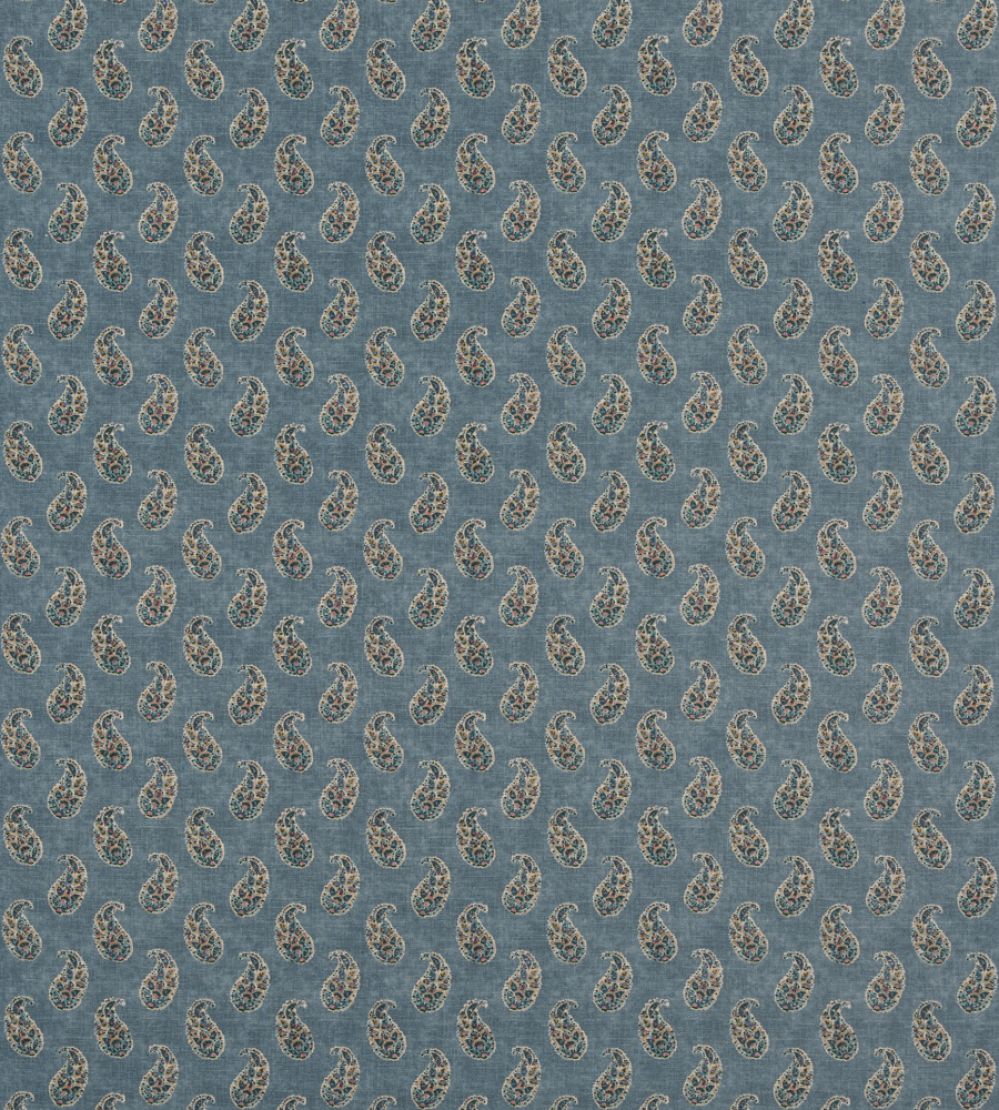 Patola Paisley Fabric by GP & J Baker Blue