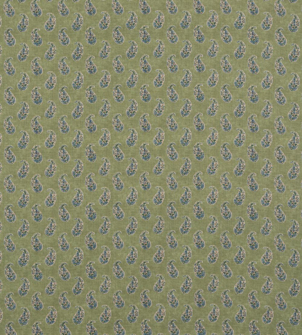 Patola Paisley Fabric by GP & J Baker Emerald