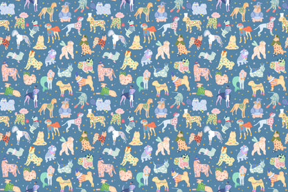 Pawty Blue mural by Hovia