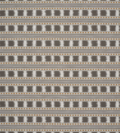 Paxton Fabric by James Hare Charcoal/Amber