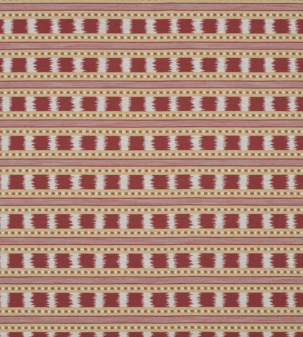 Paxton Fabric by James Hare Red/Gold