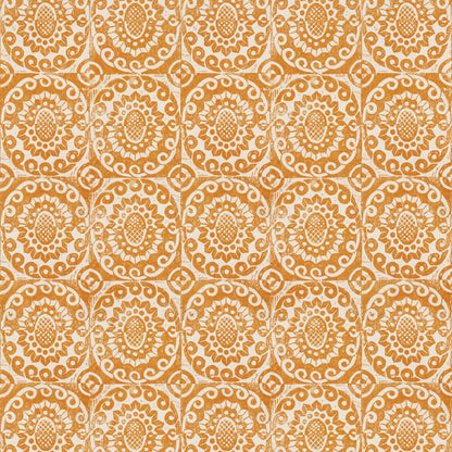 Pineapple Wall Wallpaper by Lee Jofa in Tangerine
