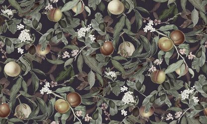 Peach Valley Bold Midnight mural by Rebel Walls