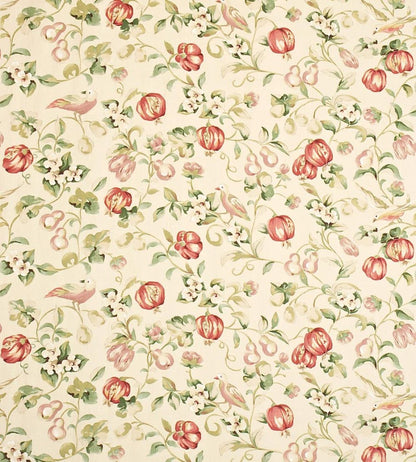 Pear & Pomengranate Fabric by Sanderson Mauve/Fennel