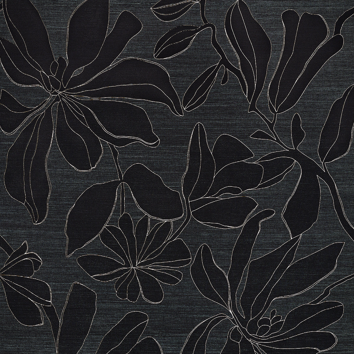Peekaboo Petals Wallpaper by Phillip Jeffries in Gilded Silhouette (PJ 25404)