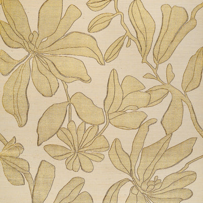 Peekaboo Petals Wallpaper by Phillip Jeffries in Golden Hour (PJ 25402)