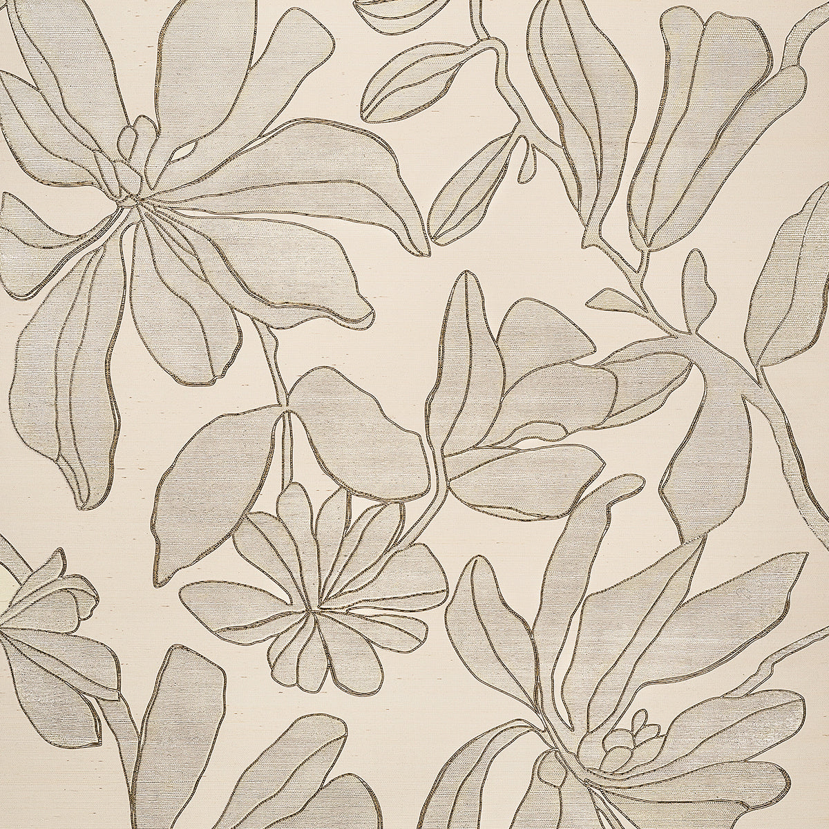 Peekaboo Petals Wallpaper by Phillip Jeffries in Opal Oasis (PJ 25401)