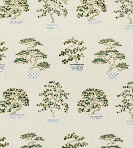 Penjing Fabric by Sanderson Scallion Green