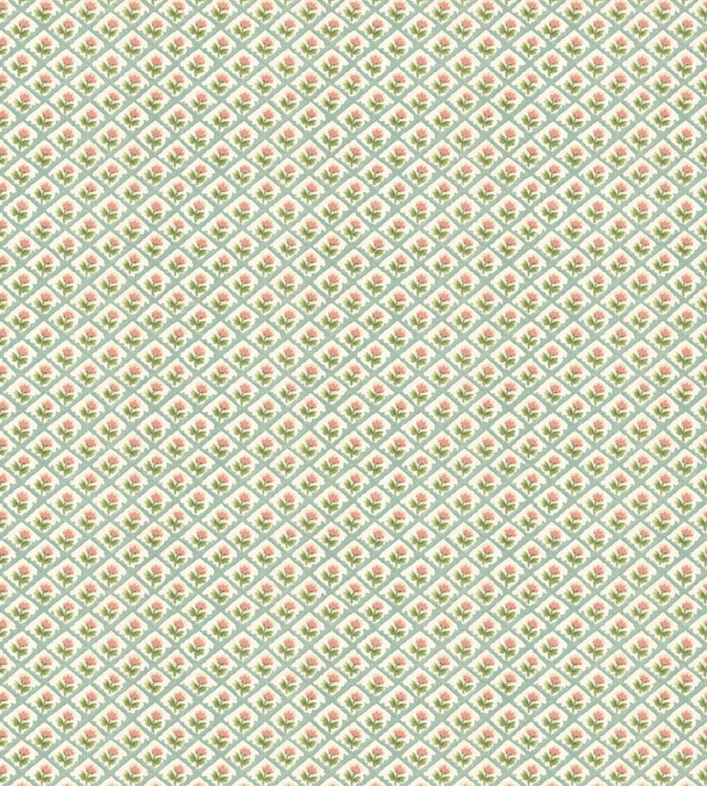 Penny Wallpaper by GP & J Baker Aqua/Pink