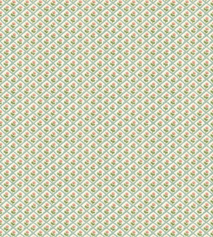 Penny Wallpaper by GP & J Baker Aqua/Pink